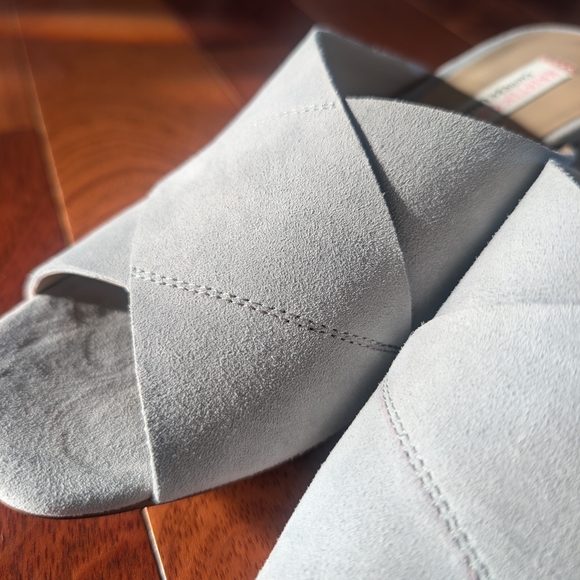 Chinese Laundry Kristin CAVALLARI Light Blue Crisscross Mules - Picture 10 of 10